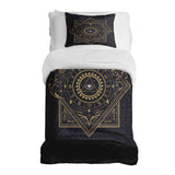 Therapiedecken Bettwäschen Set Schwarz Mystik Mandala