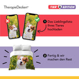 STANDARD Gewichtsdecke mit personalisiertem Tier Motiv (Komplettdruck) für Erwachsene