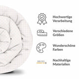 Therapiedecken Baumwollbezug Hell Kariert