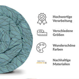 Therapiedecken Baumwollbezug Geflecht grün