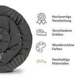 Therapiedecken Baumwollbezug Schwarz mit Motte