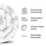 Therapiedecken Bettwäschen Set Weiß mit grauen Zweigen