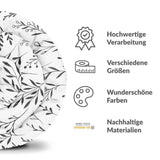 Therapiedecken Bettwäschen Set Weiß mit schwarzen Ästen