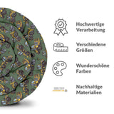 Therapiedecken Baumwollbezug Grün Traktor