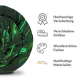 Therapiedecken Bettwäschen Set Grün mit chinesischen Schriftzeichen