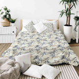 Therapiedecken Bettwäschen Set Blattmuster Beige