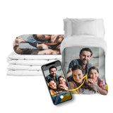 STANDARD Gewichtsdecke mit personalisiertem Familien Motiv für Erwachsene