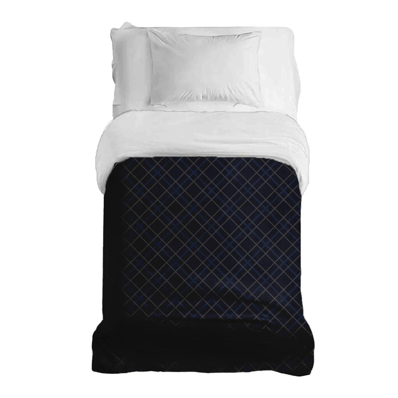 Therapiedecke Schwarz Blau Kariert