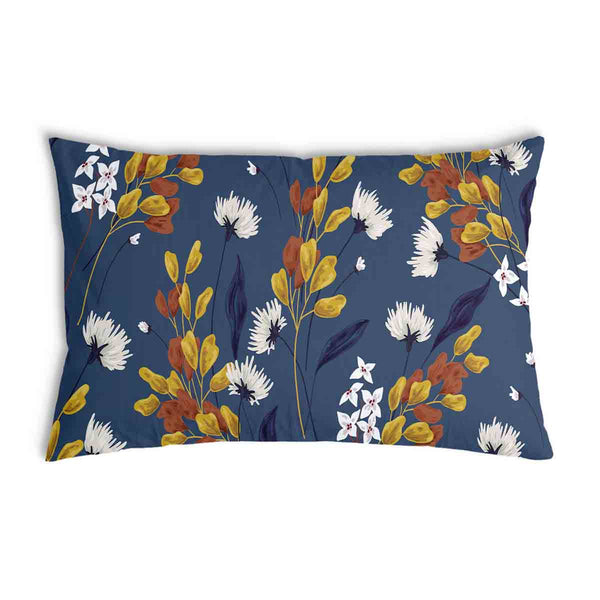 Gesundheitskissen Blau mit Blumenstrauß