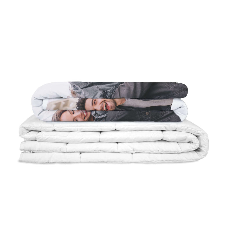 STANDARD Gewichtsdecke mit personalisiertem Partner Motiv für Erwachsene