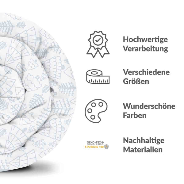 Therapiedecken Bettwäschen Set zarter Wald