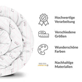 Therapiedecken Bettwäschen Set Weiß mit kleinen Katzen