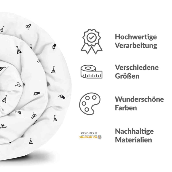 Therapiedecken Baumwollbezug Weiß Cocktails
