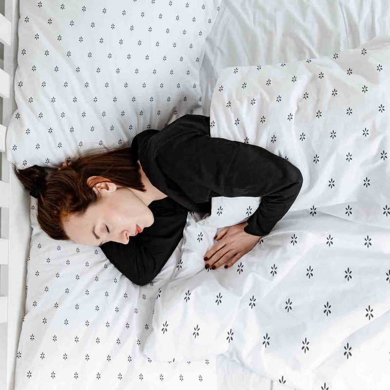 Therapiedecken Bettwäschen Set Weiß Gänseblümchen
